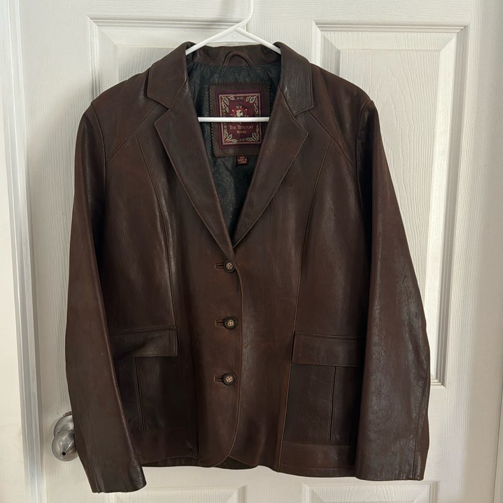 The Territory Ahead Women’s 100% Leather Jacket - 16 Petite